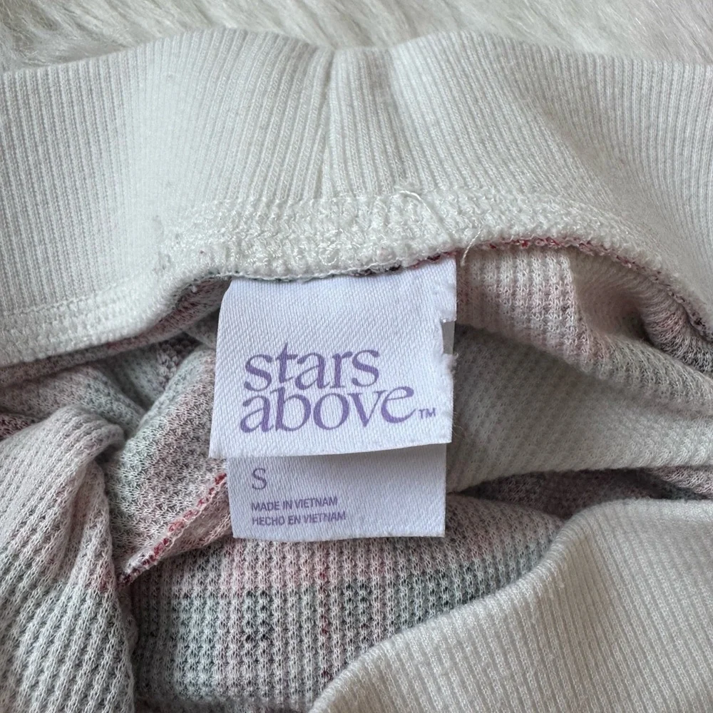 Stars Above Size S Plaid Jogger Pajama Set